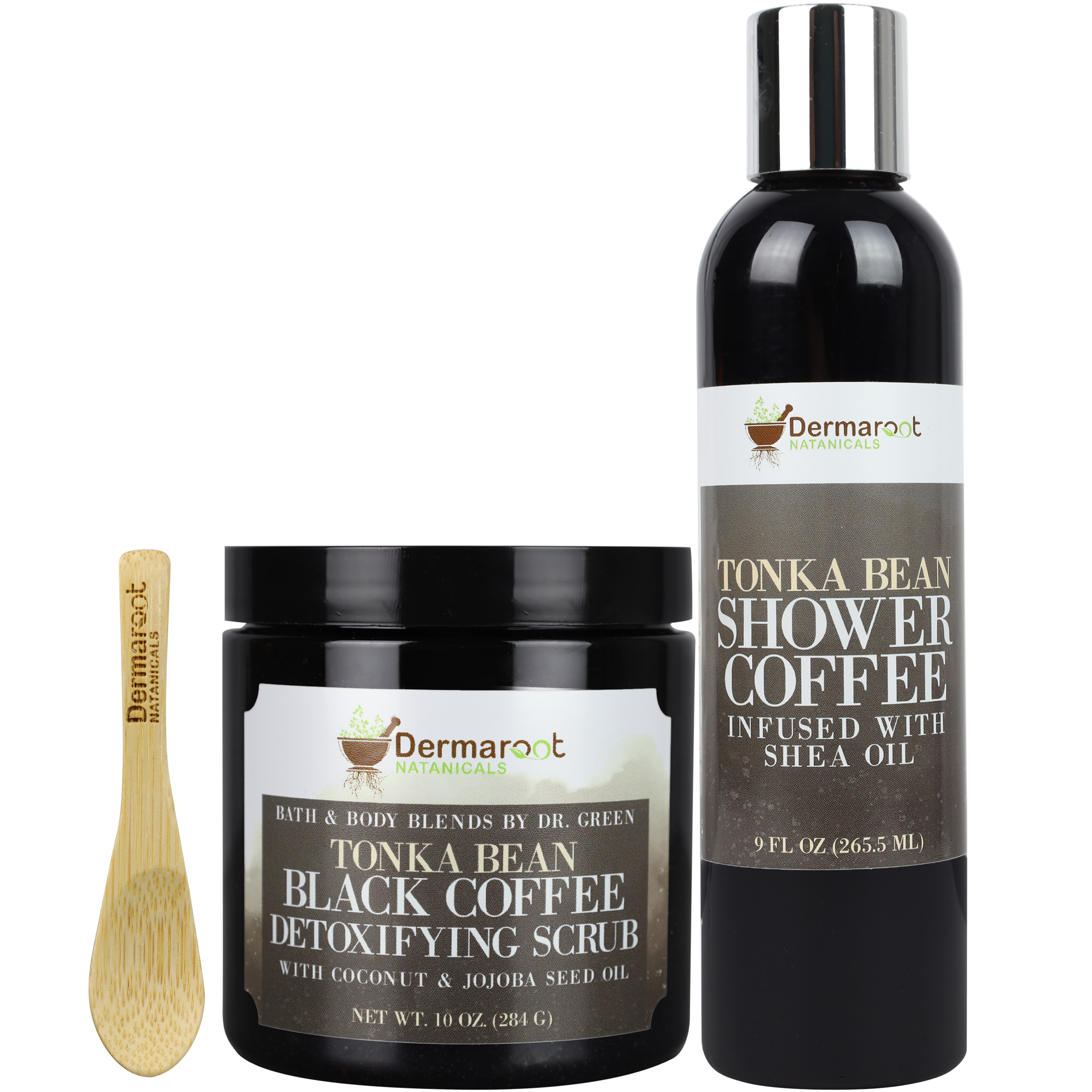 Bath & Body Blends by Dr. Green: Tonka Bean Shower Coffee Infused with Shea  Oil - Dermaroot Natanicals